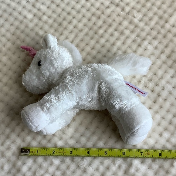 Aurora World Plush White Unicorn with Pink Horn Stuffed Animal Toy 🦄 - Picture 14 of 14